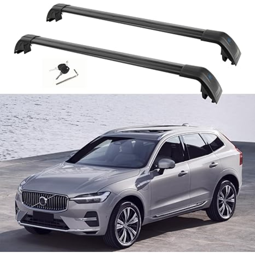 Roof Rack Crossbar Aluminum - 볼보 XC60 2018-2025용 알루미늄 루프랙, 금속
