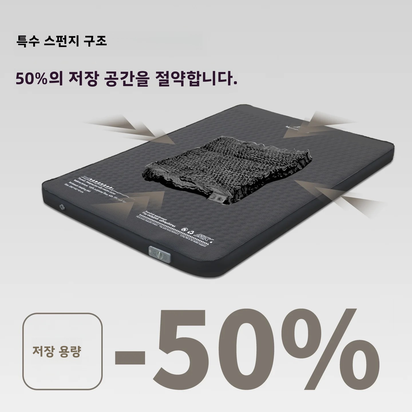 Roof Top Tent Mattress - 두꺼운 스펀지 패드, 휴대용 야외 매트리스,