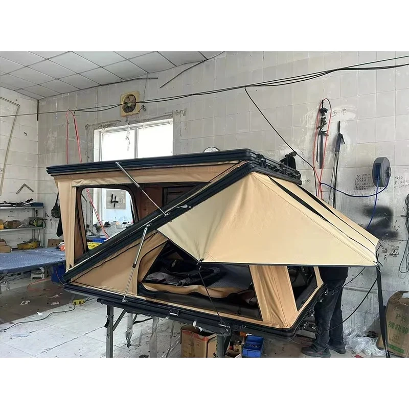 Roof Top Tent Hard Shell 2 Person - 무게가 가벼운 삼각형 모양의 하드쉘 루프