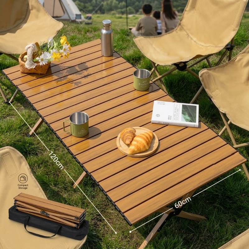Camping Shower Tent Portable - 휴대용 접이식 에그 롤 테이블, 60/120cm,