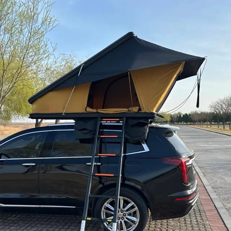Roof Top Tent Hard Shell 2 Person - 경량 삼각형 하드쉘 루프탑 텐트, 클램쉘