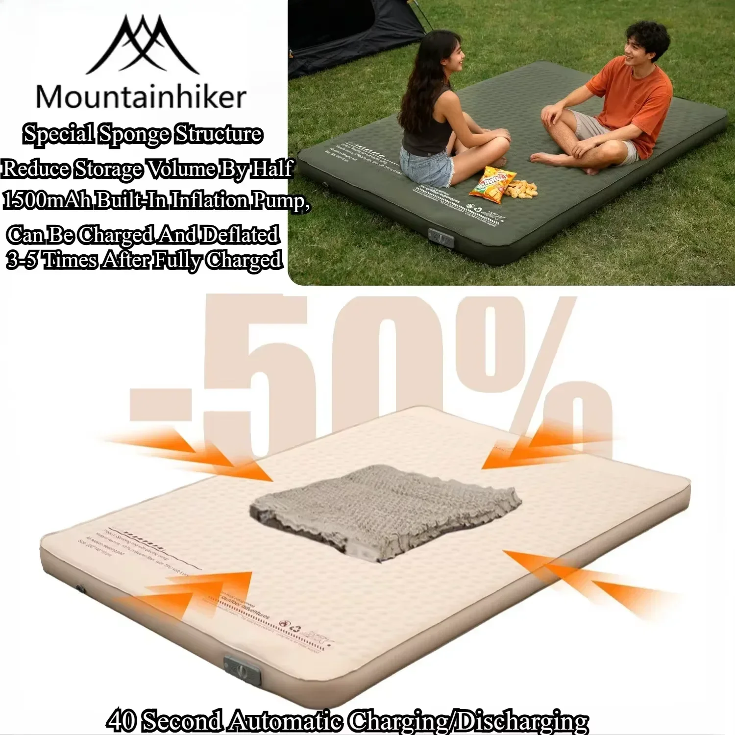 마운틴하이커 아웃도어용 고급 스펀지 10cm 에어 매트 - Roof Top Tent Mattress 리뷰 및 가격