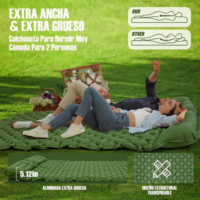 야외 캠핑용 더블 에어 매트리스, 초광폭 수면 매트,  - Roof Top Tent Mattress 리뷰 및 가격