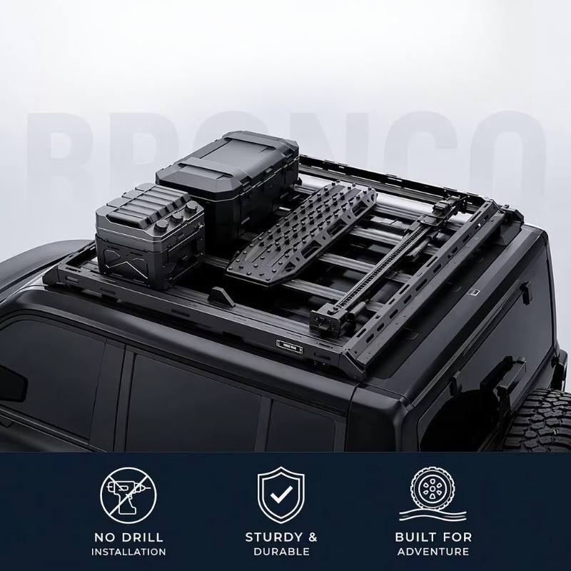 드릴 작업 없이 설치 가능한 알루미늄 루프 랙 플랫폼, - Overland Roof Rack Platform 리뷰 및 가격