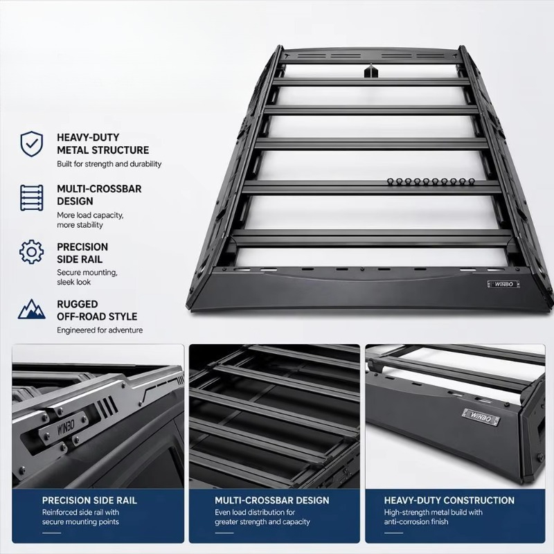 드릴 작업 없이 설치 가능한 알루미늄 루프 랙 플랫폼, - Overland Roof Rack Platform 리뷰 및 가격
