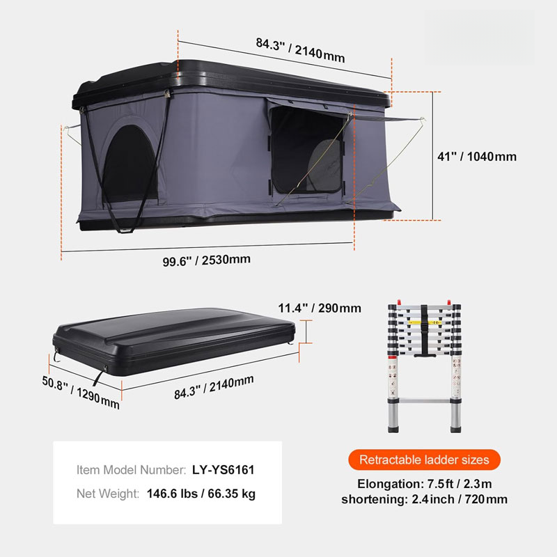 인기 판매 상품 윈풀 DH-11 하드쉘 루프탑 텐트 ( - Roof Top Tent Ladder Telescopic 리뷰 및 가격