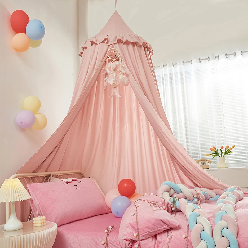 핑크 회색 흰색 어린이 텐트, 아기 침대 캐노피 커튼, - Roof Top Tent Annex Room 리뷰 및 가격
