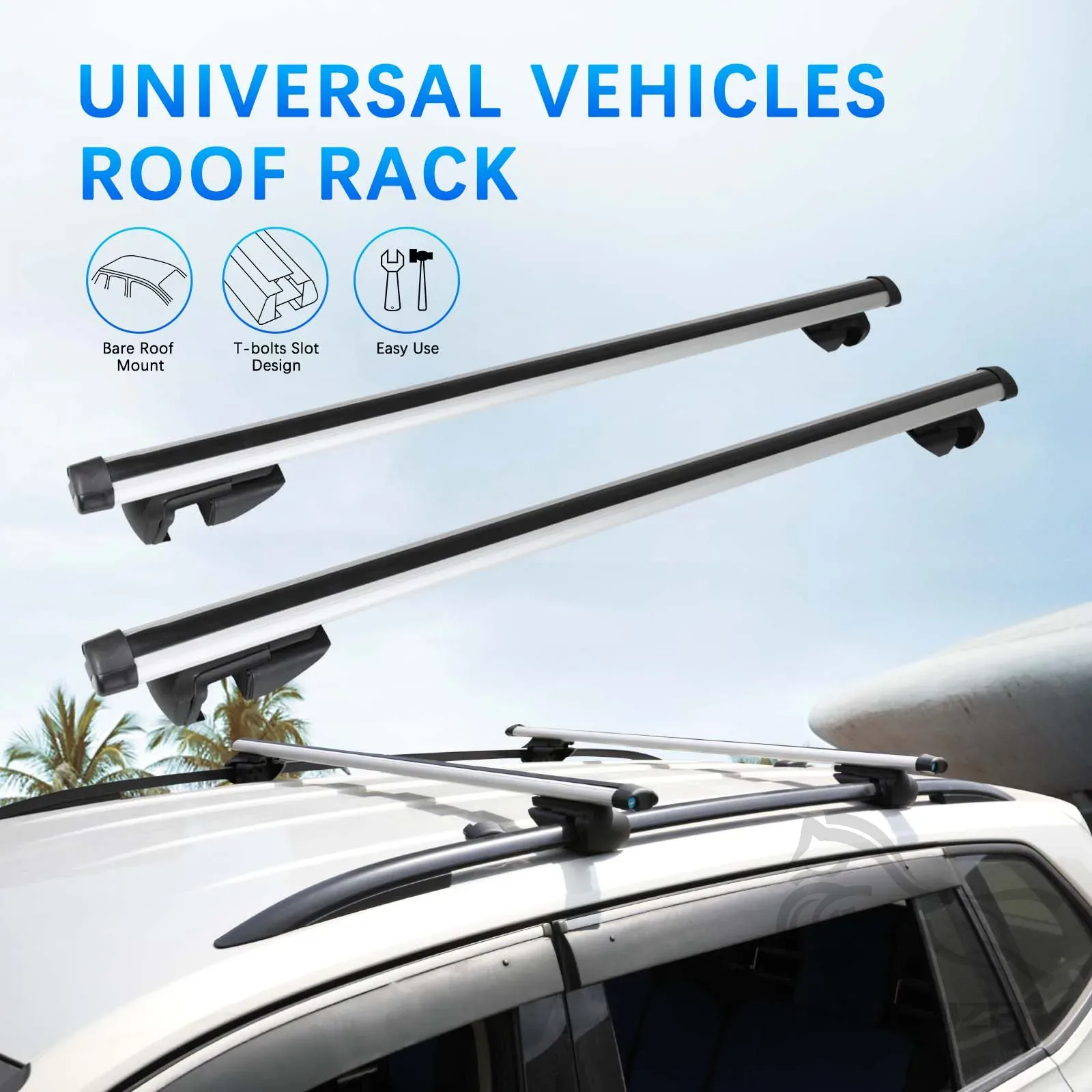48인치 자동차 알루미늄 루프랙 크로스바 화물 수하물  - Roof Rack Crossbar Aluminum 리뷰 및 가격