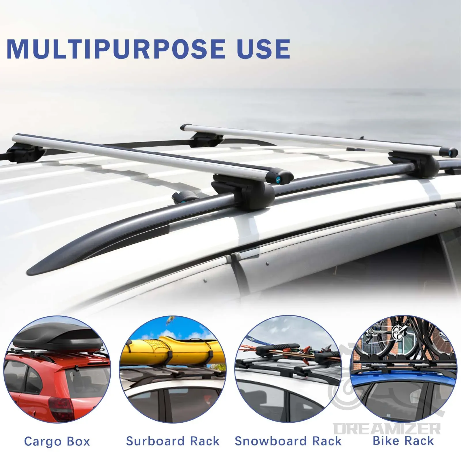 48인치 자동차 알루미늄 루프랙 크로스바 화물 수하물  - Roof Rack Crossbar Aluminum 리뷰 및 가격