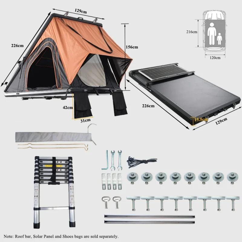 KQX 고품질 하드쉘 삼각형 알루미늄 SUV 차량용 하 - Roof Tent Hardshell Aluminum 리뷰 및 가격